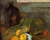 保罗 高更 : Still Life with Delacroix Drawing